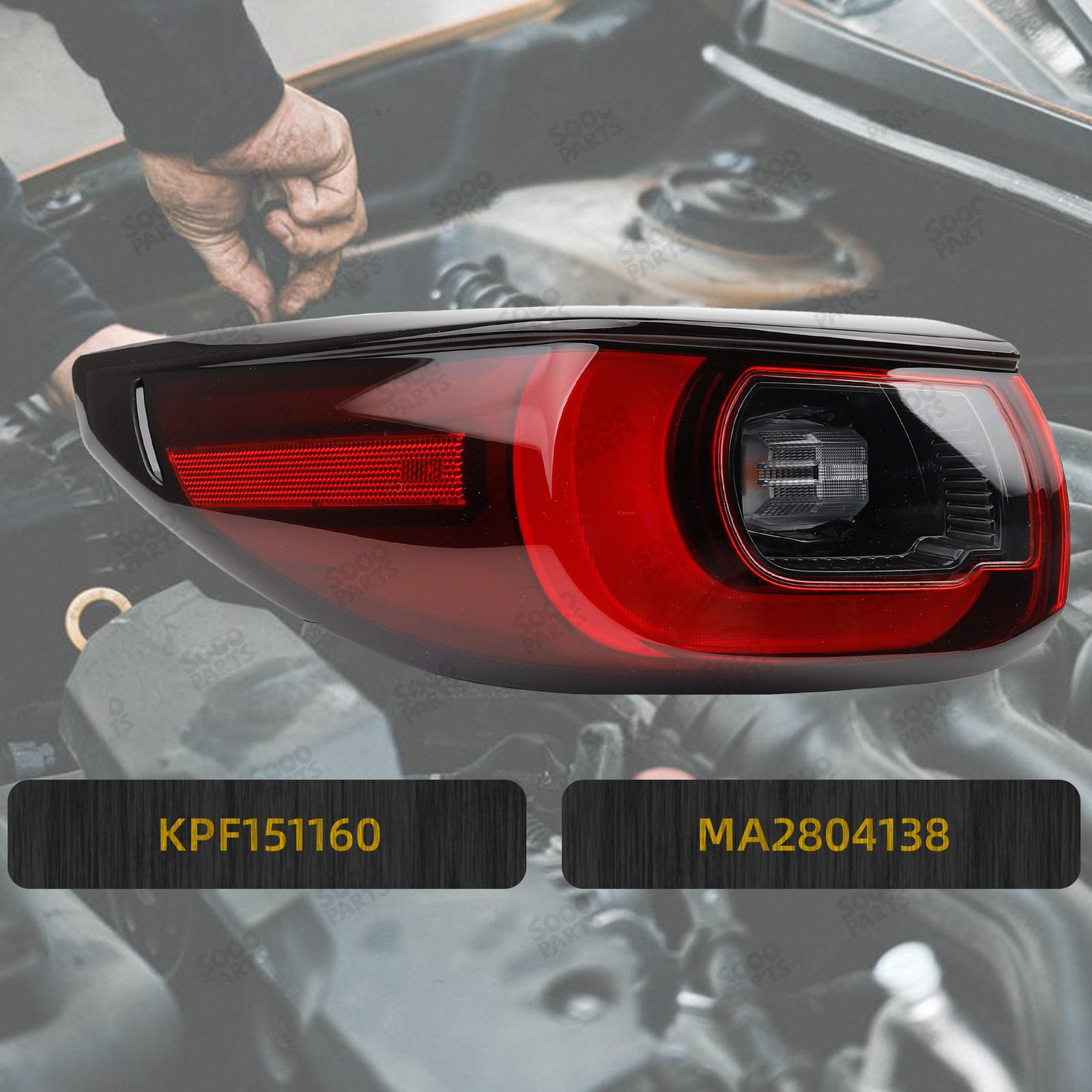 Rear Left Driver Outer Side LED Tail Light Lamp For 2022-2024 Mazda CX5 CX-5