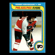 Dennis Ververgaert #214 1979 Topps Philadelphia Flyers Hockey Card NHL EX