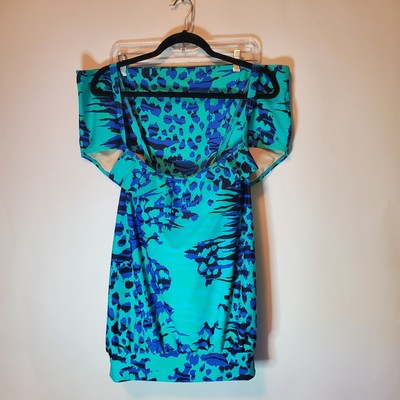 Cocos Swim Size 24 Blue Animal Print Blouson Tankini & Sz 26 Bottoms Swimsuit  