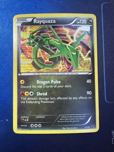 Rayquaza Dragon Vault 11/20 Holo Card Lightly Played Condition
