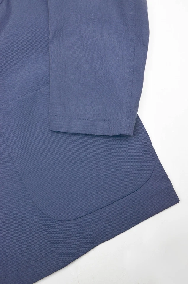 Chaqueta de tareas Canali azul marino de mezcla de algodón - Hecha en Italia ... - Imagen 4 de 4