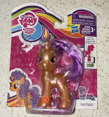 My Little Pony FIM Pearlized Pretzel Brushable Figure Missing Comb