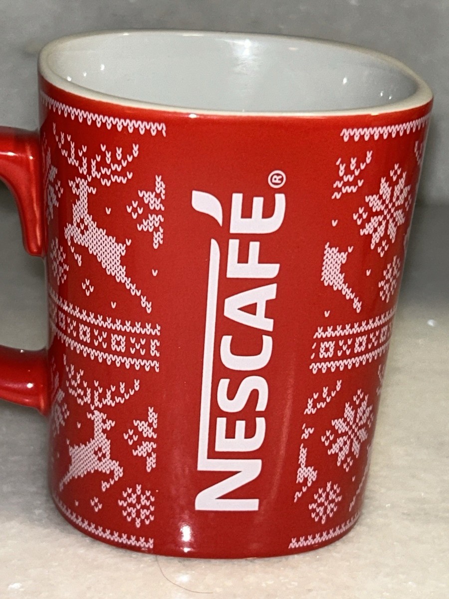 RED NESCAFE' LOGO CHRISTMAS HOLIDAY COFFEE HOT CHOCOLATE MUG | eBay