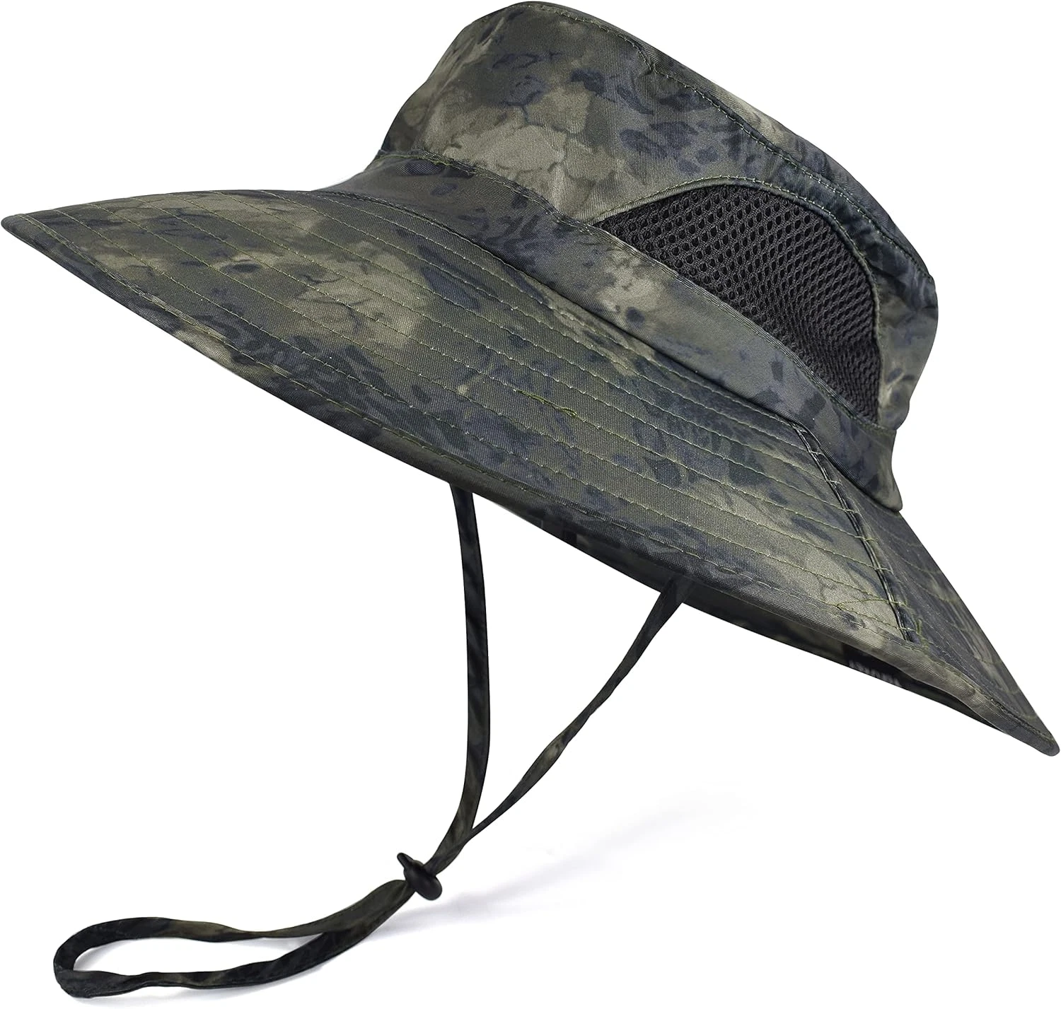 Wide Brim Sun Hat, UPF 50+ UV Protection Waterproof Packable Bucket Hat for Men