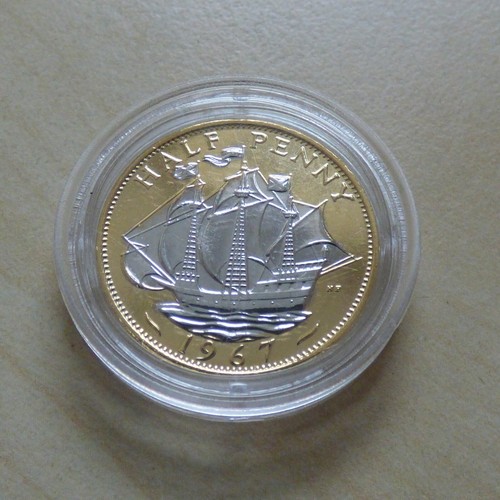 Elizabeth II Threepence, Farthing ... or Crown Choose Plated or Enamelled Gilt - Picture 79 of 96