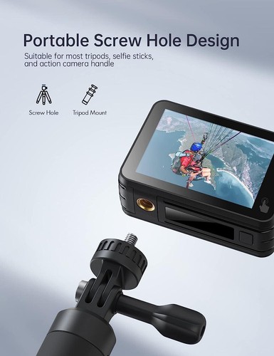 WOLFANG GA400 Action Camera 4K 60FPS Bare Metal Waterproof camera wifi EIS stabi - Picture 7 of 9