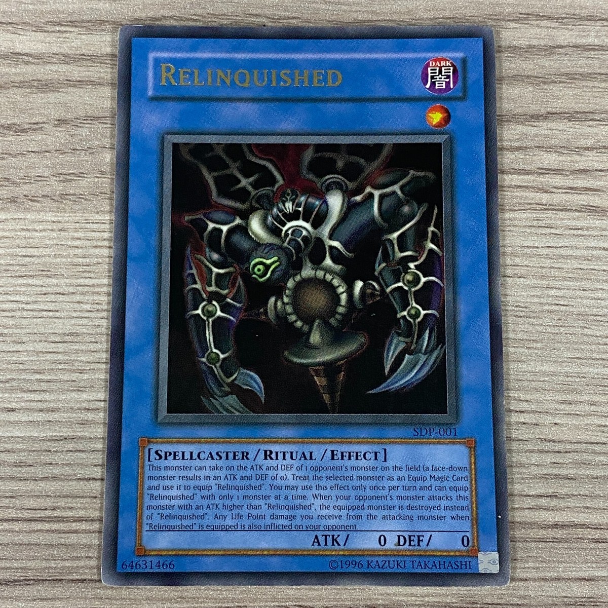YU-GI-OH! RELINQUISHED 1996 SDP-001 TCG CARD GAME YUGIOH | eBay UK