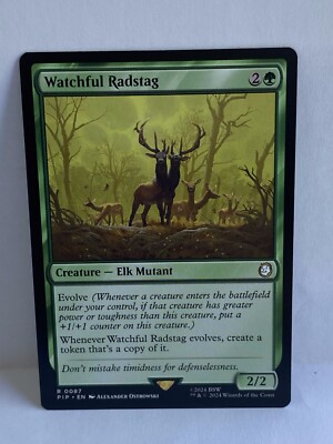 MTG | Watchful Radstag 0087 | Universes Beyond: Fallout | Rare | NM-M