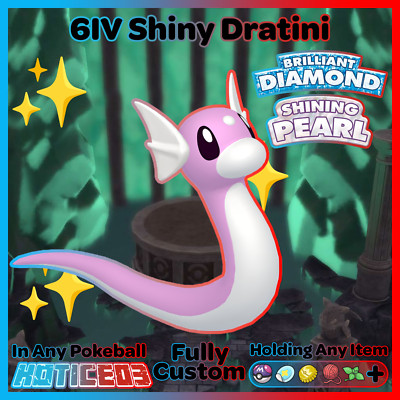   Shiny DRATINI 6IV   Pokemon Brilliant Diamond and Shining Pearl   +MasterBall