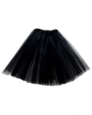 Schwarzes Ballerina Tutu als Halloween Kostüm Zubehör für Kinder