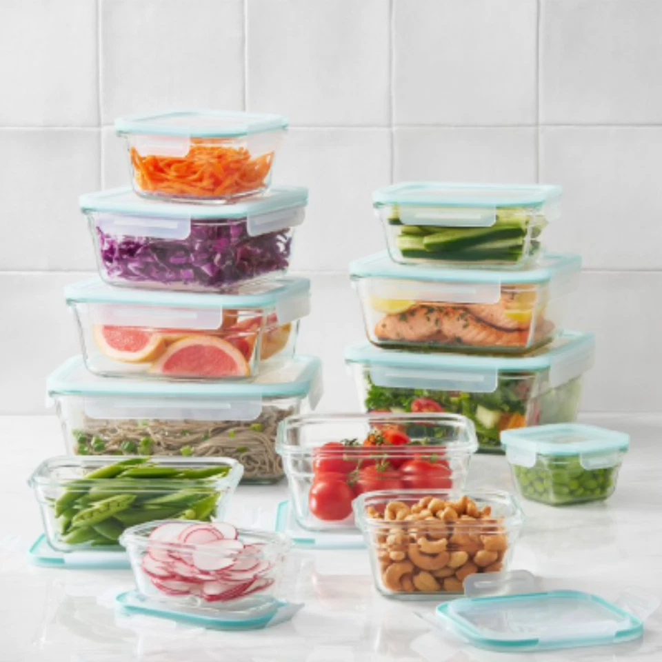 Member's Mark 24-Piece Glass Food Storage Set By Glasslock - Image 2 of 4