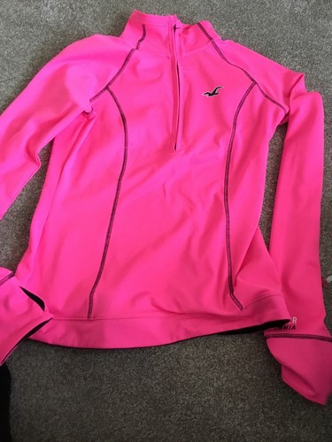 hollister california pink sports / gym jacket- size medium