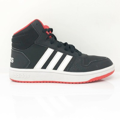 Adidas Mens Hoops 2.0 B75743 Black Running Shoes Lace Up Mid Top Sneakers  Size 5 | eBay