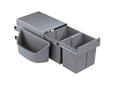 Wesco Corner Boy 2 Abfallsystem Ecklösungen Vollauszug/Schwenkbar, 2x 16 L