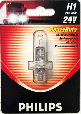 Philips H1 24V 70W Halogenbirne 13258HDB1 40462630 HEAVY DUTY verstärkt