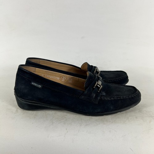 Mephisto Cool Air Comfort Flat Loafers Shoes Women's 9 Black Leather Slip-On - Picture 2 of 10