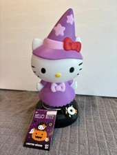 Hello Kitty Halloween Witch Blow Mold LED Light Up Tabletop Décor 12.5" Sanrio