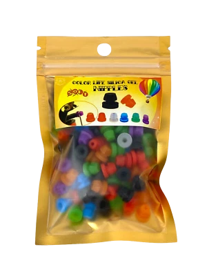 INKgrafix® 100 Stück Nadelstangen Gummis bunt - Tattoo Gummi Silizium Qualität D