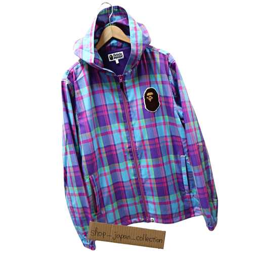 A BATHING APE Men's BAPE Purple Plaid 