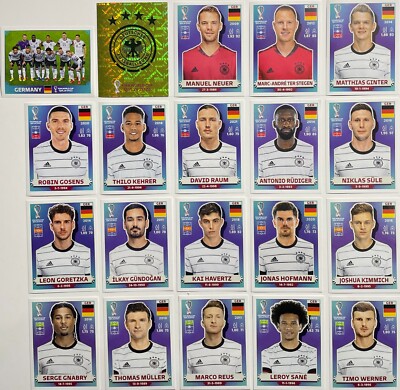 Panini FIFA World Cup Qatar 2022 Complete White Set 670 Sticker