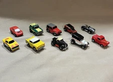 Vintage 1980s Micro Machines Cars & Trucks Lot Of 10, Corvette, Ferrari