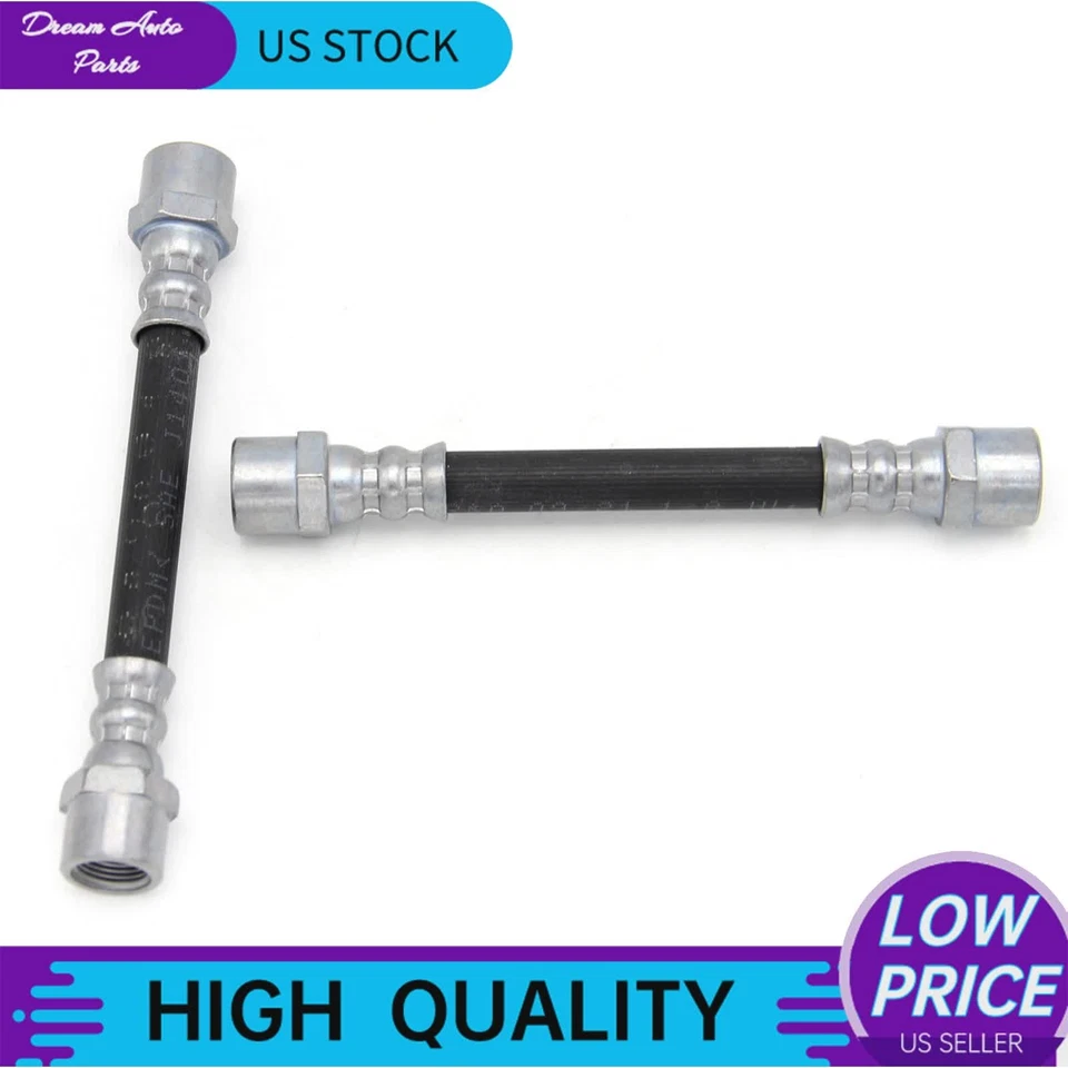 2x Brake Hydraulic Hose Rear LH & RH Inner Fit for BMW E38 740iL 750iL 740i - Image 3 of 4