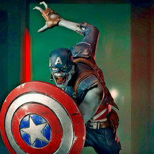 Captain America Marvel Zombies What If Bds Art Scale 110 Statue - Iron Studios