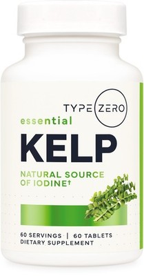 Type Zero Clean Kelp Tablets (60 count) 325 MCG Per Serving - Natural Iodine