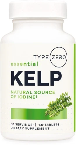 Type Zero Clean Kelp Tablets 60 count 325 MCG Per Serving - Natural Iodine