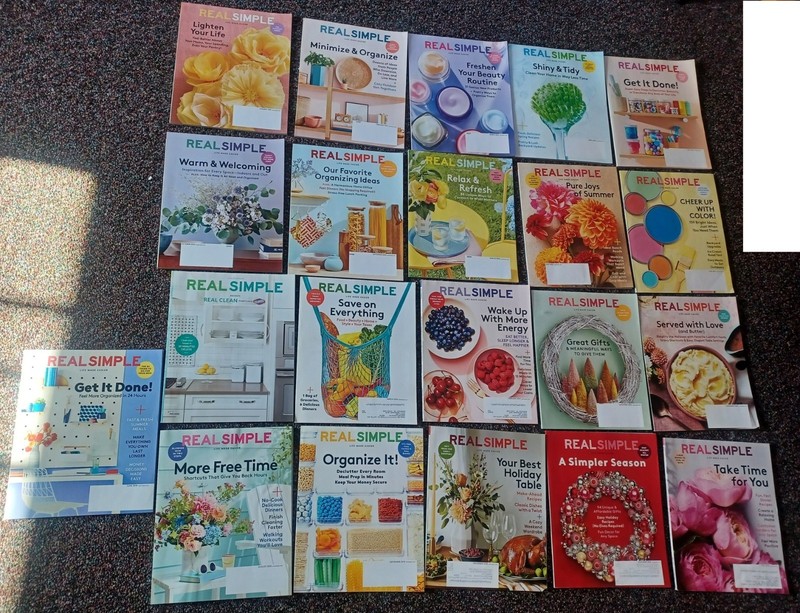 Real Simple magazine lot of 21 (2018-2021)