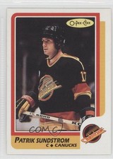 1986-87 O-Pee-Chee Blank Back Patrik Sundstrom 0a1