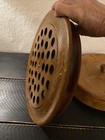 VTG Wood Communion Cup Holder Tray With Top 38 Openings & Rotating Center 4x13” — photo 6