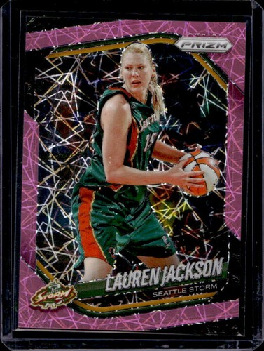 2025 Panini WNBA Prizm Lauren Jackson Pink Velocity #/79 Storm