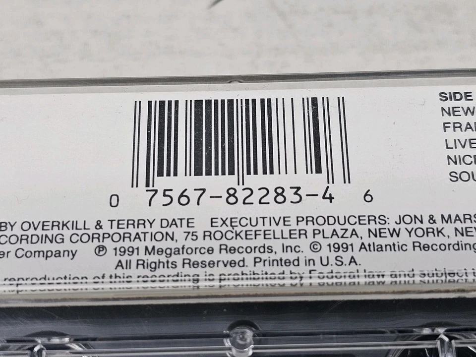 OVERKILL- Horrorscope Cassette Megaforce 1991 Promo - Image 3 of 4