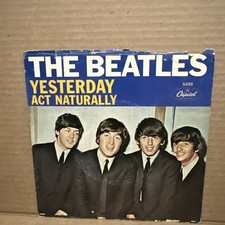 THE BEATLES-Yesterday/Act Naturally 1965 Capitol 5498-Picture Sleeve ONLY