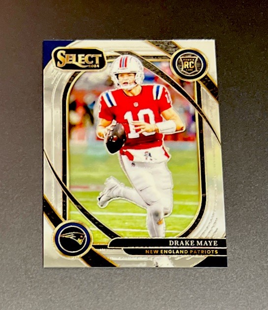 2024 Panini Select Drake Maye (RC) #218 Club Level New England Patriots