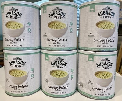 augason farms 10 can Creamy Potato 25 servings #10 can x 6