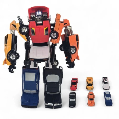 1984 Tonka GOBOTS PUZZLER Combiner figure RUBE JIGSAW TICTAC ZIGZAG transformer