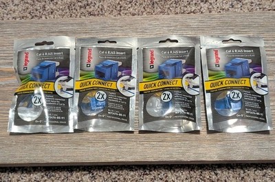 legrand Cat 6 RJ45 Insert Quick Connect Lot Of 4 Unopened