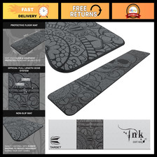 Dart Mat for Soft Steel Tip - Non-Slip Oche Carpet Distance Markings Prote
