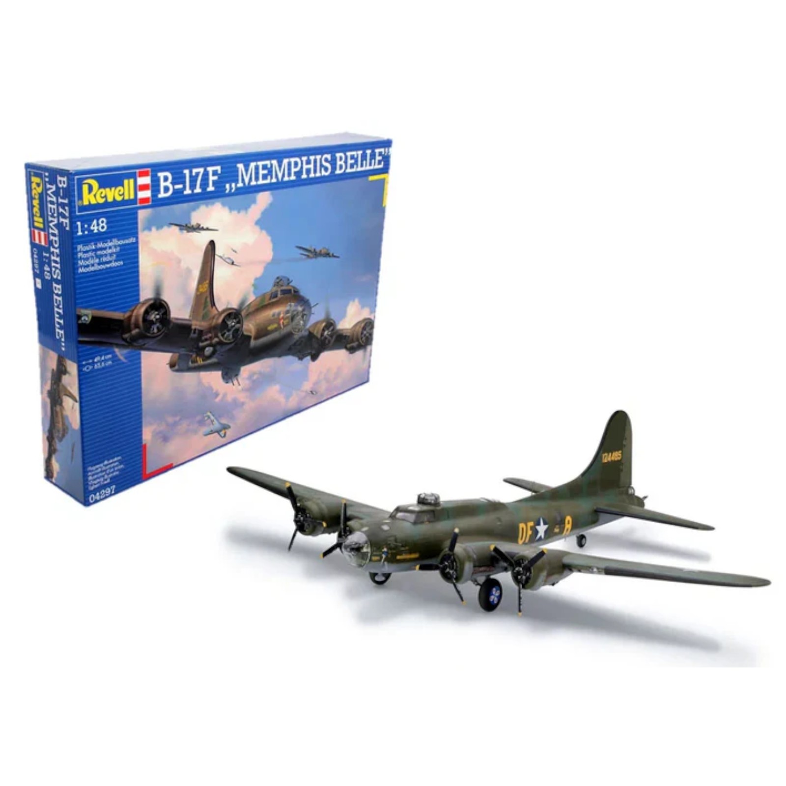 Revell B-17F Memphis Belle WW2 US Army Air Force Plane Model Kit 04297
