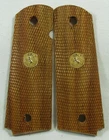 New, Wood Checkered Grips for Colt 1911 Full Size Government ,Clone, Kimber