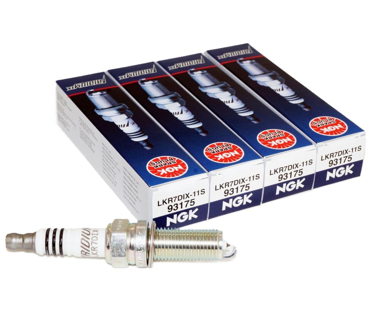 NGK LKR7DIX-11S Iridium IX Spark Plug 93175 Ix, 4 Pack 