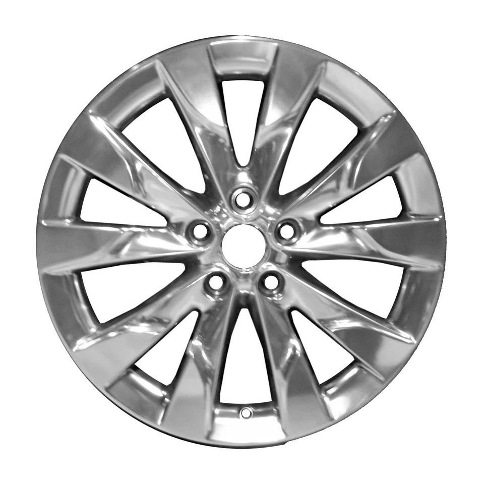 Metallic Polished 10 Spoke 18 x 7.5 Used Wheel - Image 1 of 1