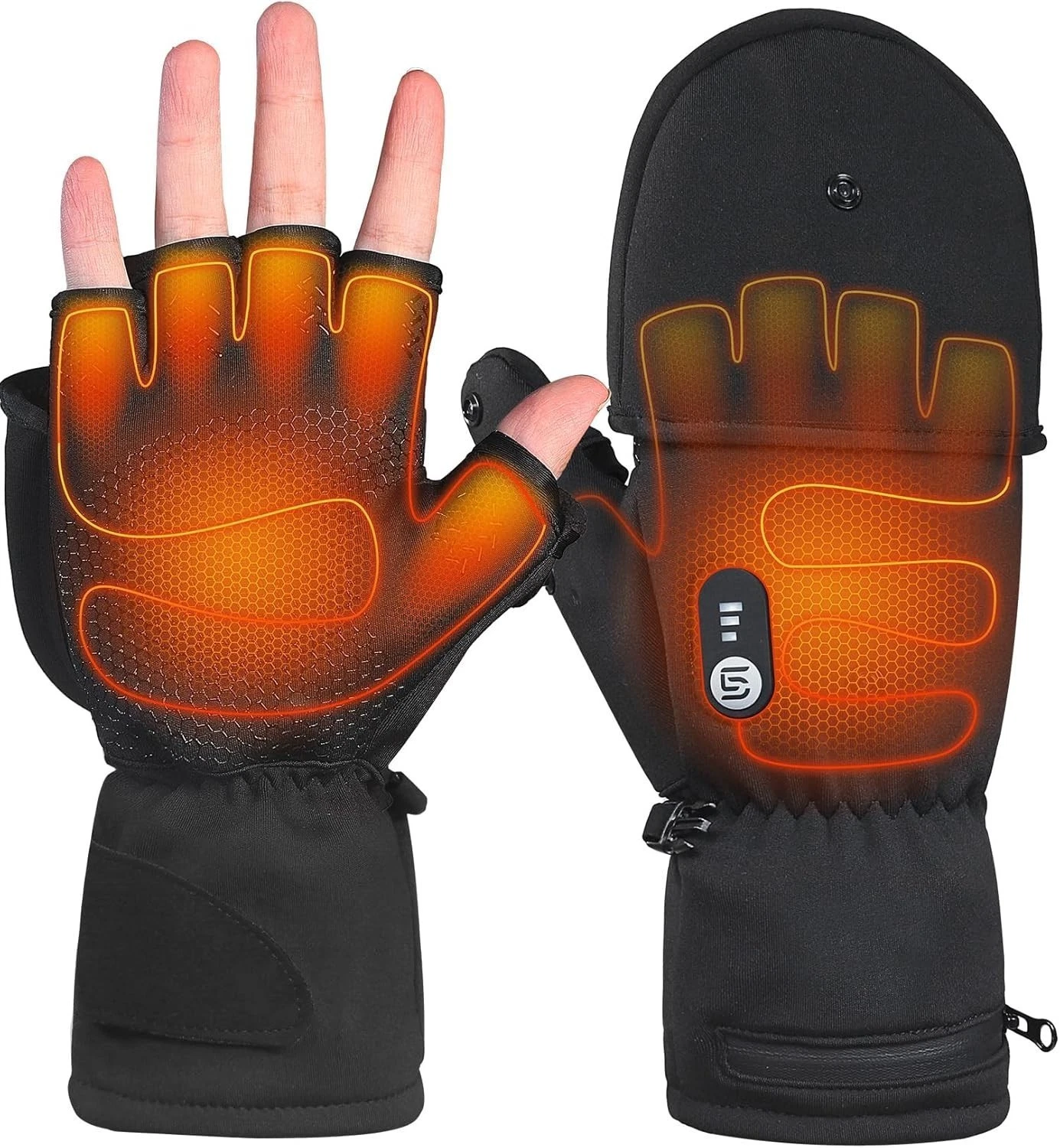 Heated Gloves for Men Women Rechargeable with 7.4V 3000mAh Battery Waterproof