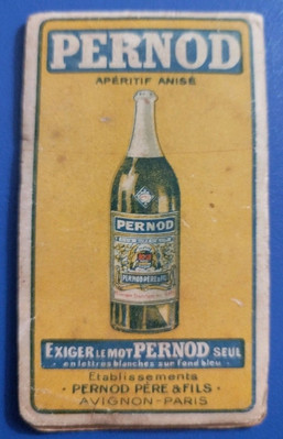 Pernod - aniseed aperitif - Avignon Paris (small advertising notebook)