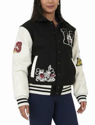 Disney Varsity Jacket Black Unisex Men's XL-Women's XXL New Costco