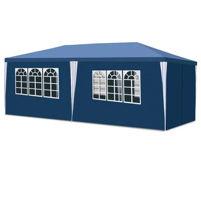 MARKENLOS Pavillon 3x3m/3x6m UV Schutz mit Seitenteilen Wasserdicht Partyzelt Gartenzelt