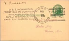 USS Indianapolis Nov 1932 - First Day In Commission - Phila PA - PPC - J35639