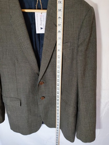 Paul Smith London Jacket Coat Blazer Byard Luxury UK 40 Brown Check 100% Wool - Picture 5 of 16